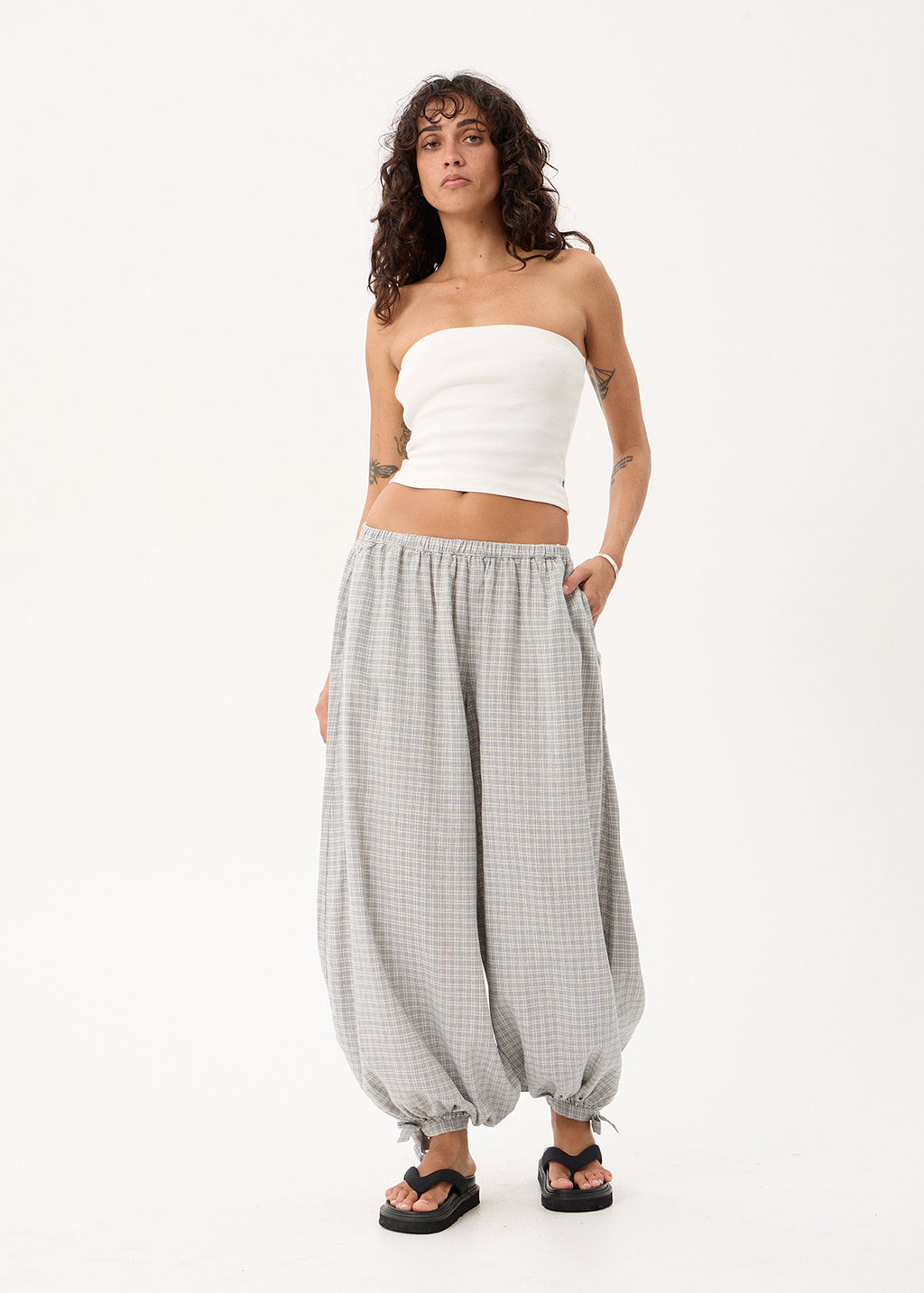 AFENDS Lyana - Balloon Pant - Silver Birch