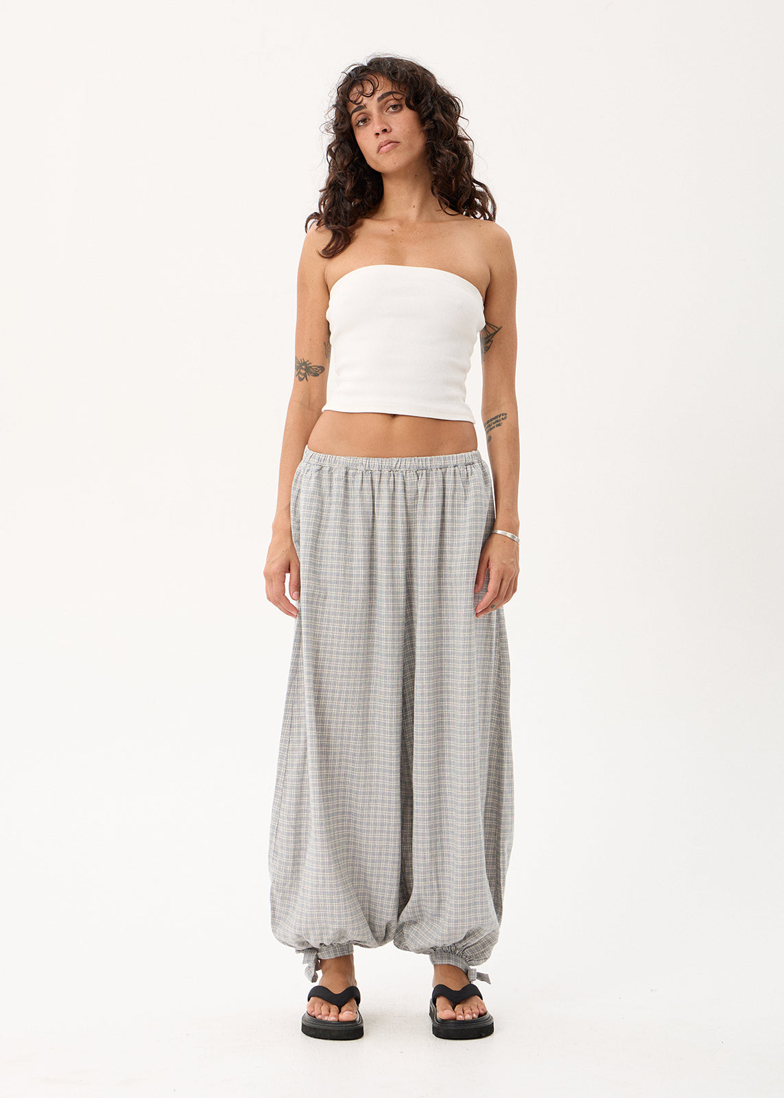 AFENDS Lyana - Balloon Pant - Silver Birch