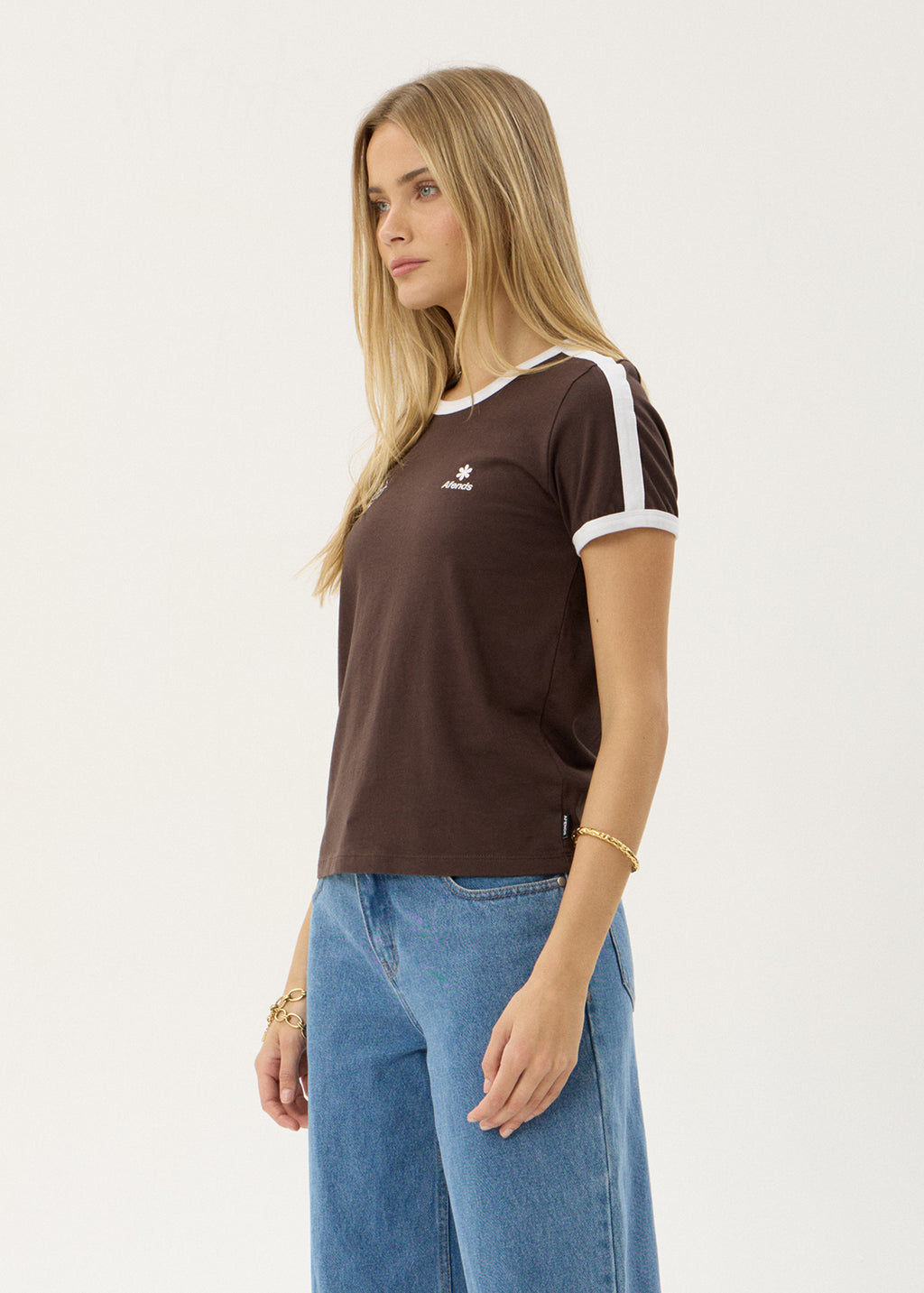 AFENDS Womens Hellbound - Raglan Tee - Coffee