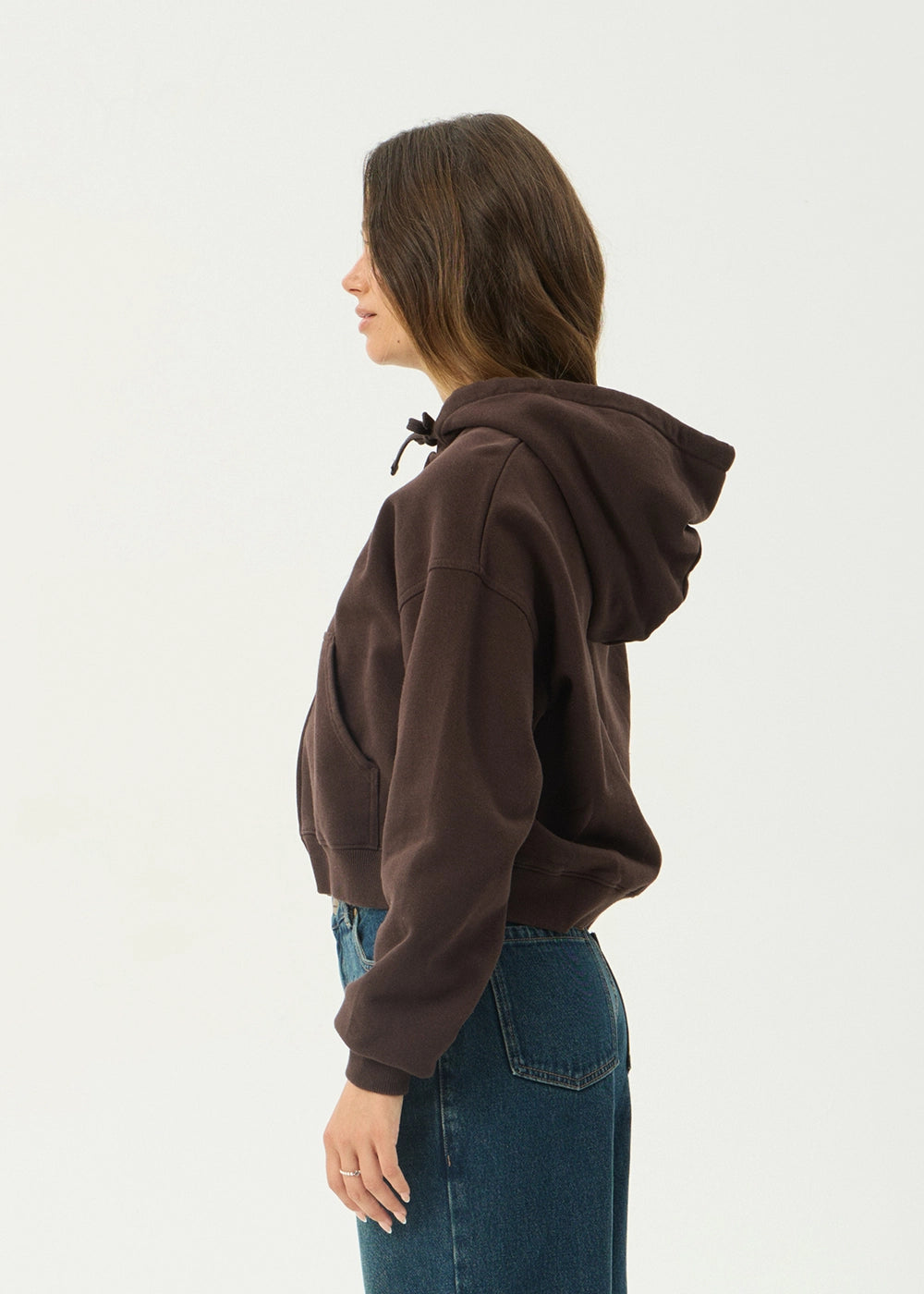 AFENDS Womens Kourt - Zip Hood - Coffee