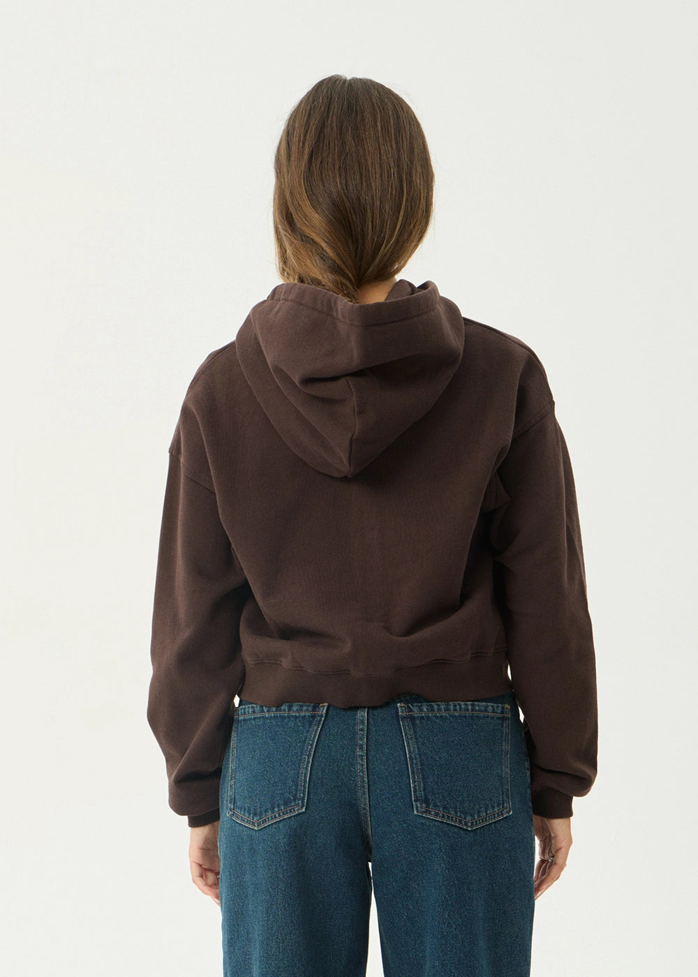AFENDS Womens Kourt - Zip Hood - Coffee