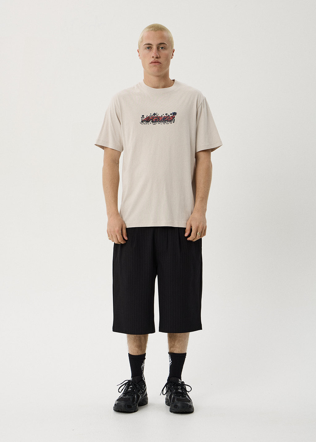 AFENDS Meadow - Retro Tee - Moonbeam
