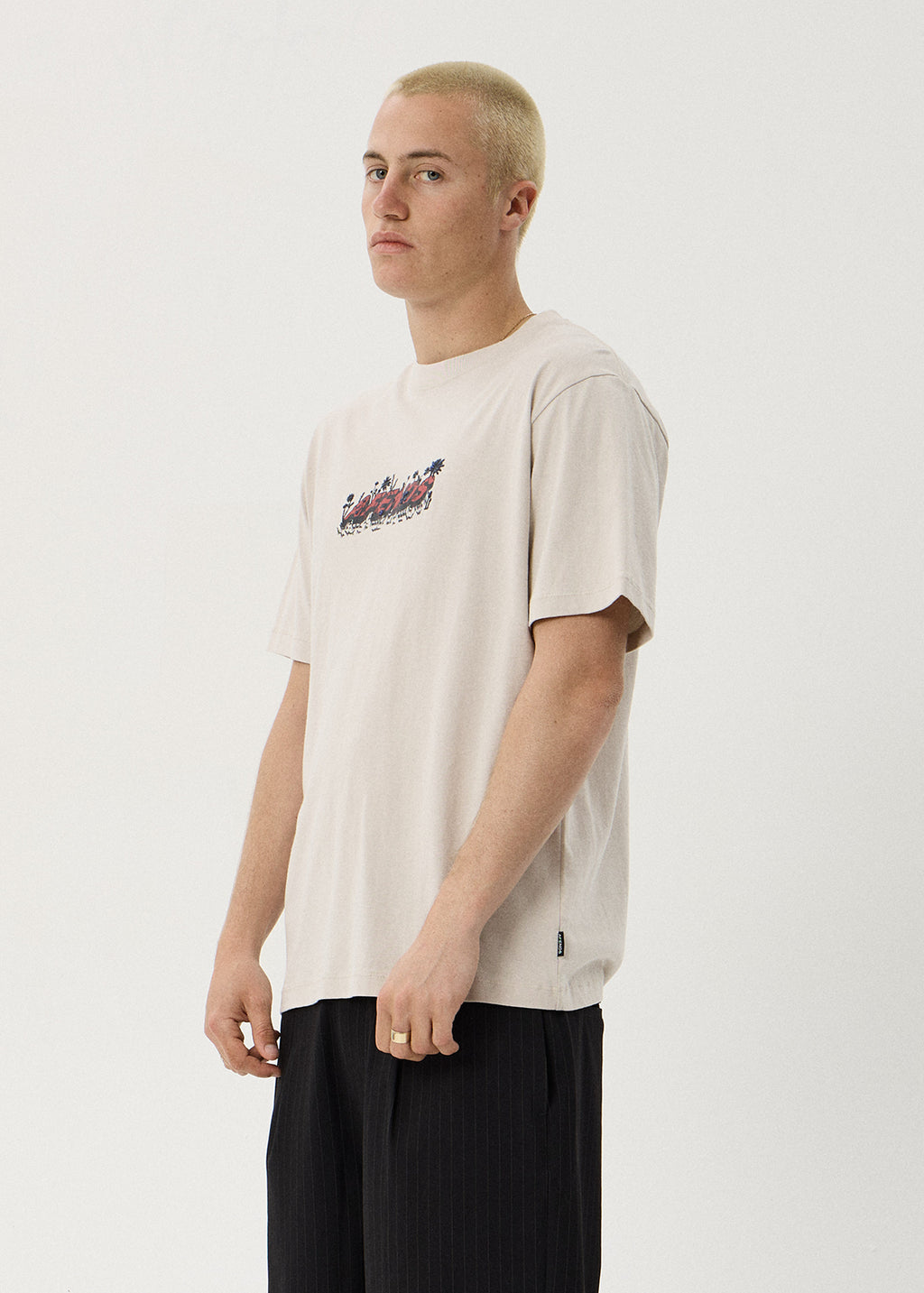 AFENDS Meadow - Retro Tee - Moonbeam
