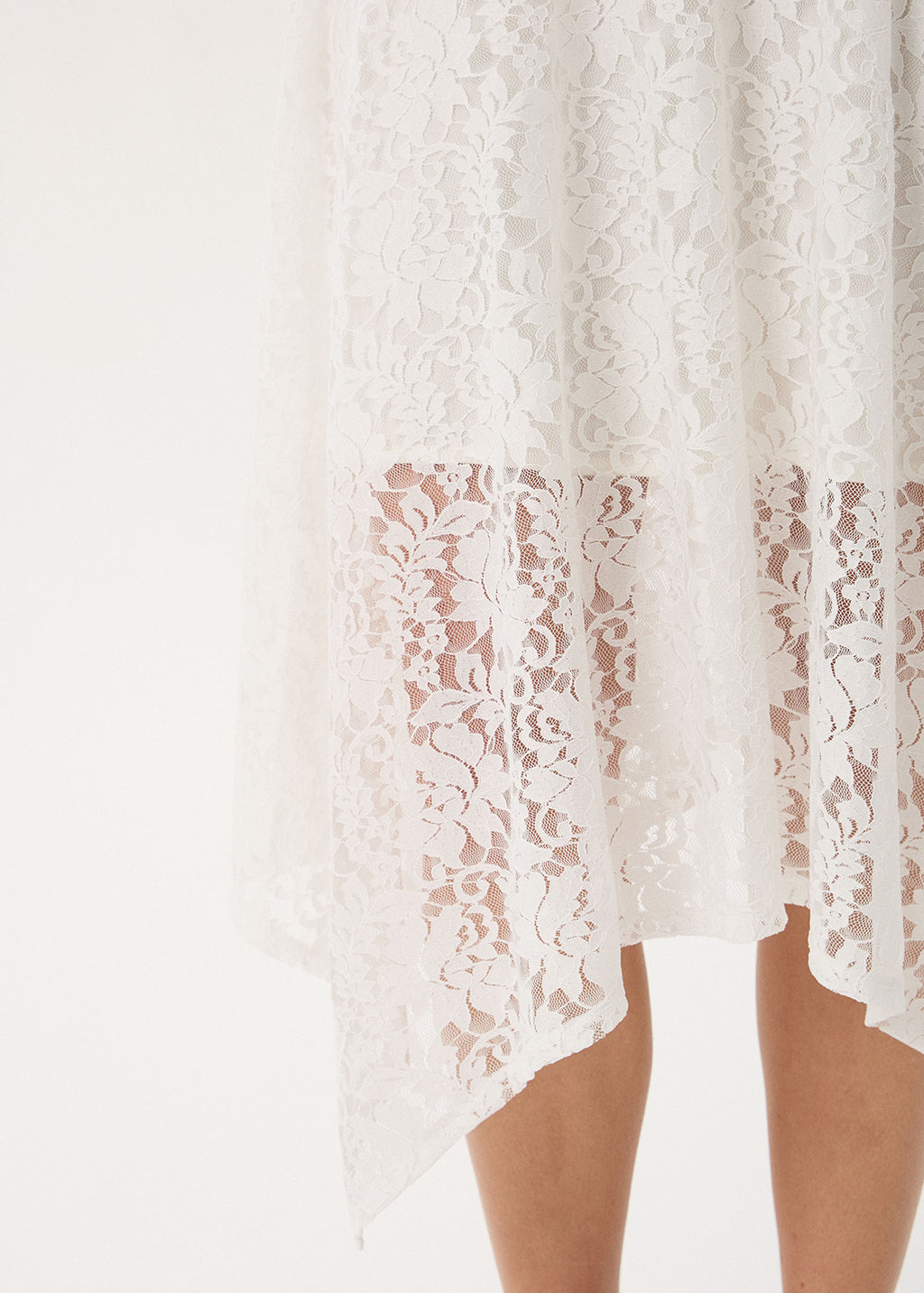 AFENDS Natalia - Lace Handkerchief Skirt - White