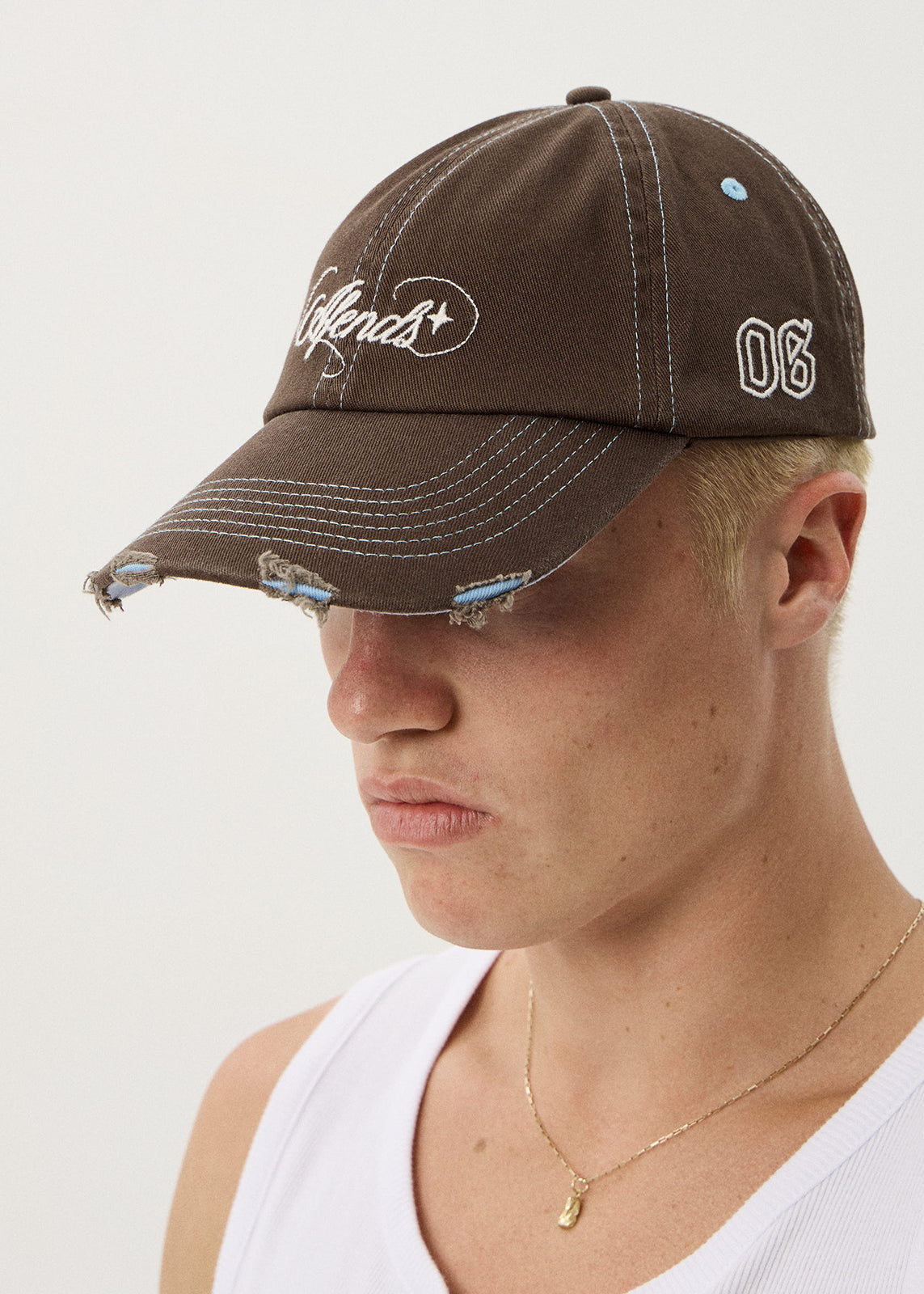 AFENDS Angie - Panelled Cap - Coffee