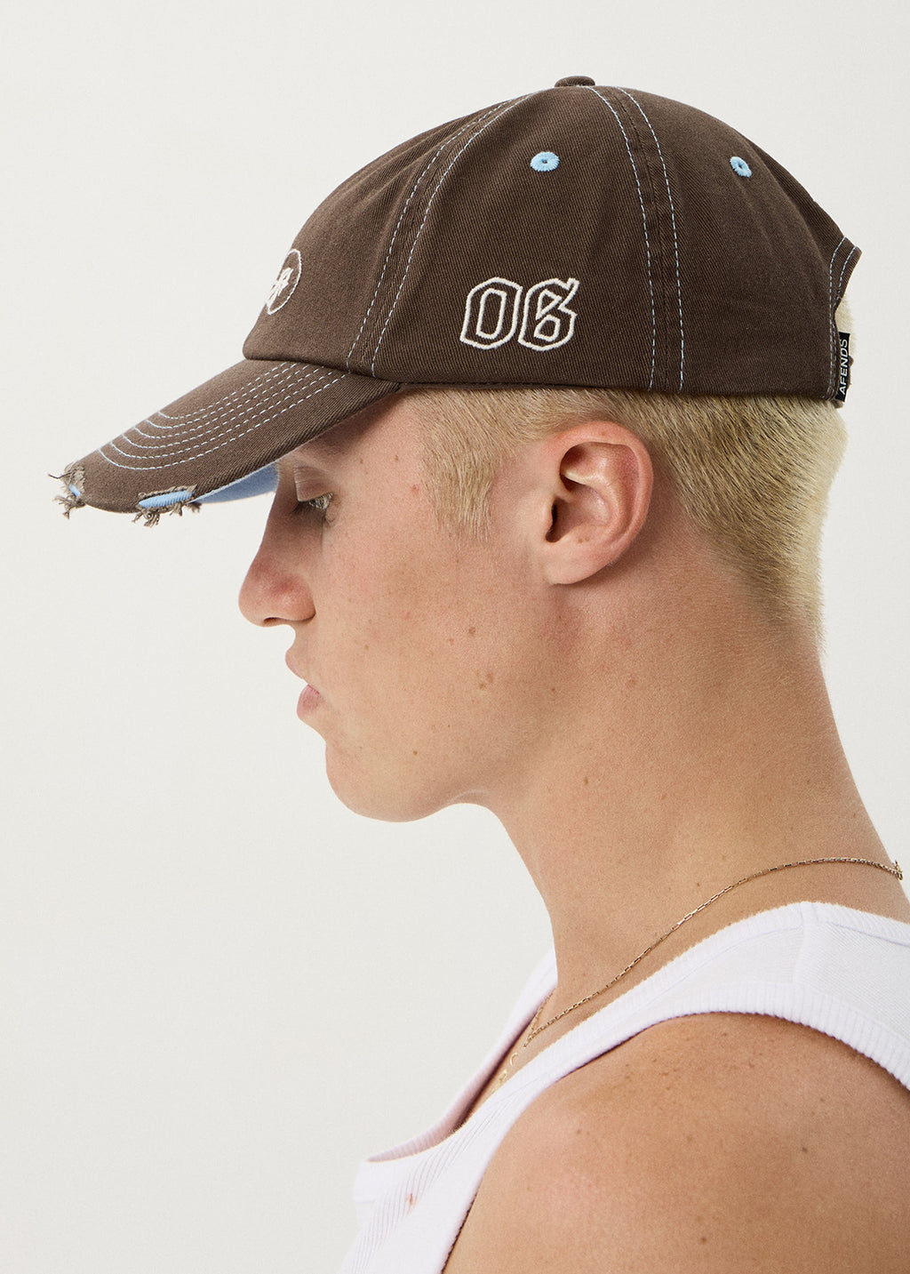 AFENDS Angie - Panelled Cap - Coffee
