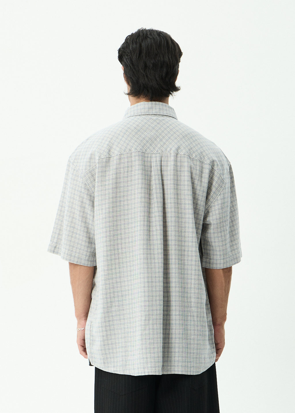 AFENDS Devon - Short Sleeve Shirt - Silver Birch