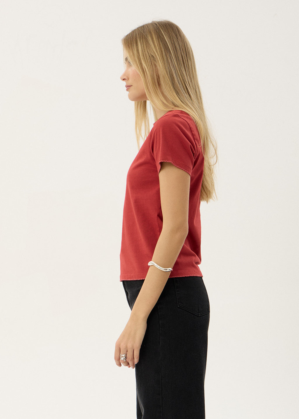 AFENDS Womens Real Life - Regular Tee - Vintage Ketchup