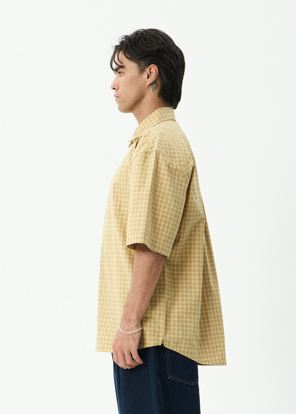 AFENDS Lo-Fi - Short Sleeve Shirt - Corn Check