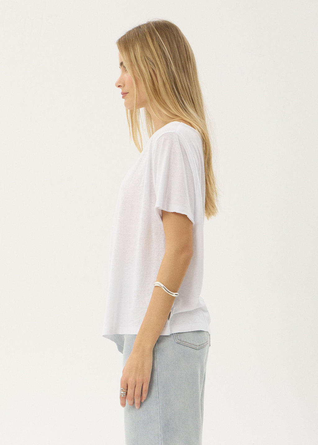 AFENDS Womens Sabina - Off Shoulder Tee - White