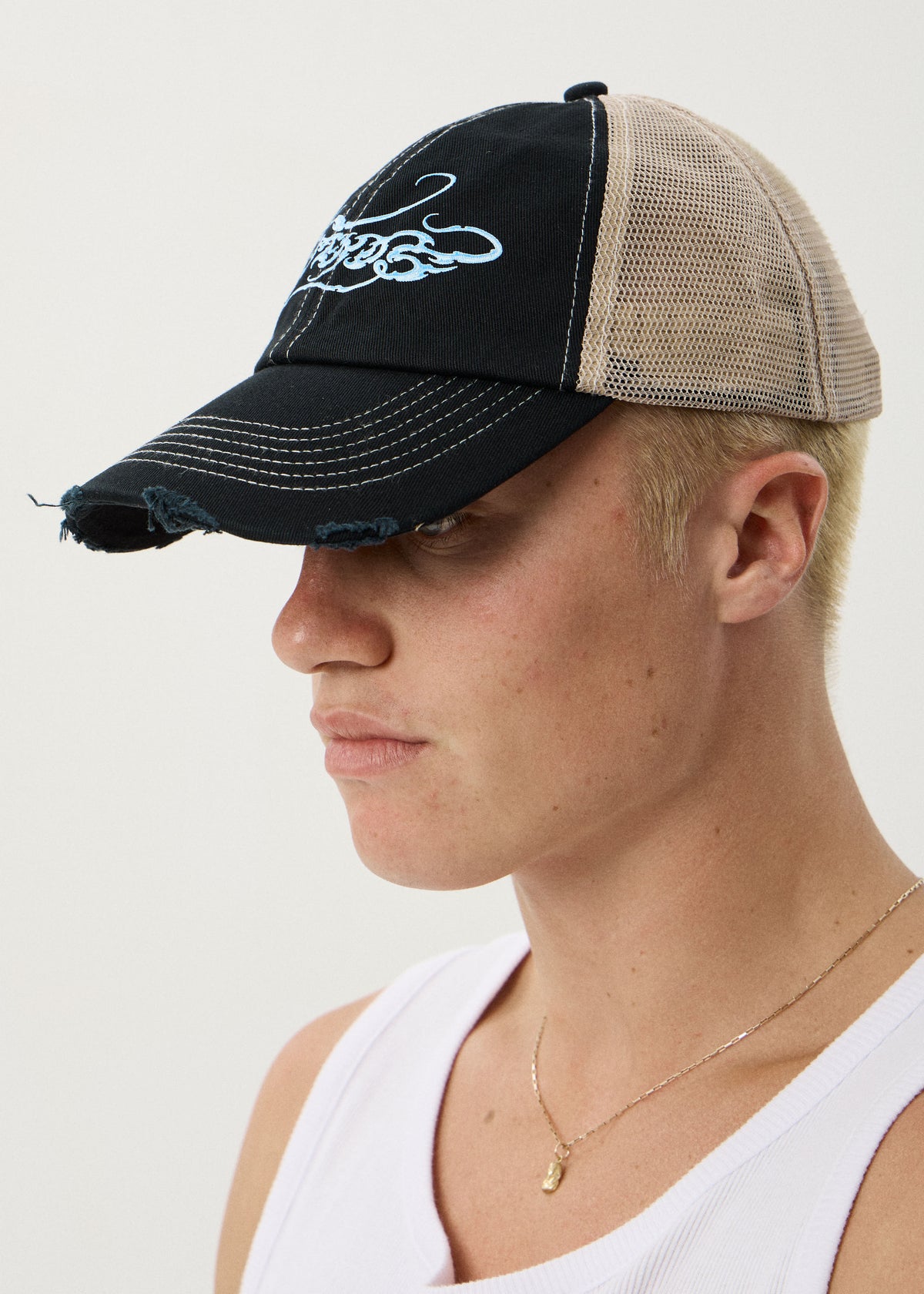 AFENDS Unisex Razor - Six Panel Mesh Cap - Black