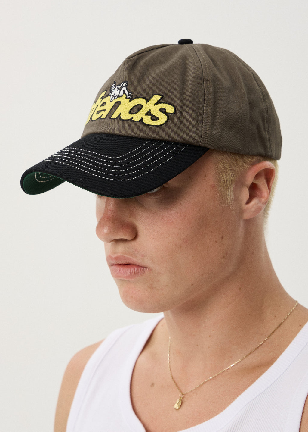 AFENDS Unisex Angel Boy - Five Panel Cap - Fossil