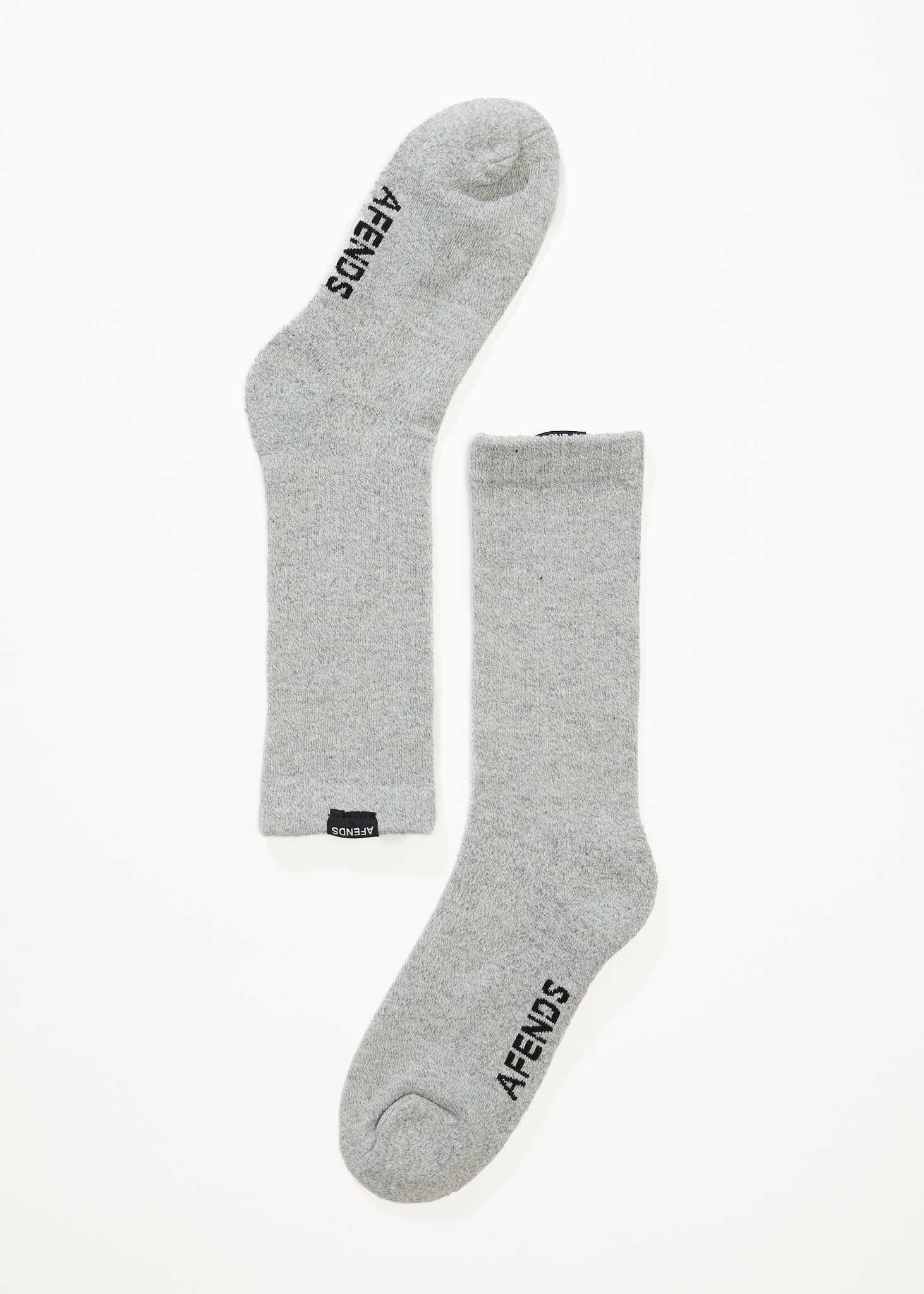 AFENDS Mens Everyday - Socks One Pack - Shadow Grey Marle