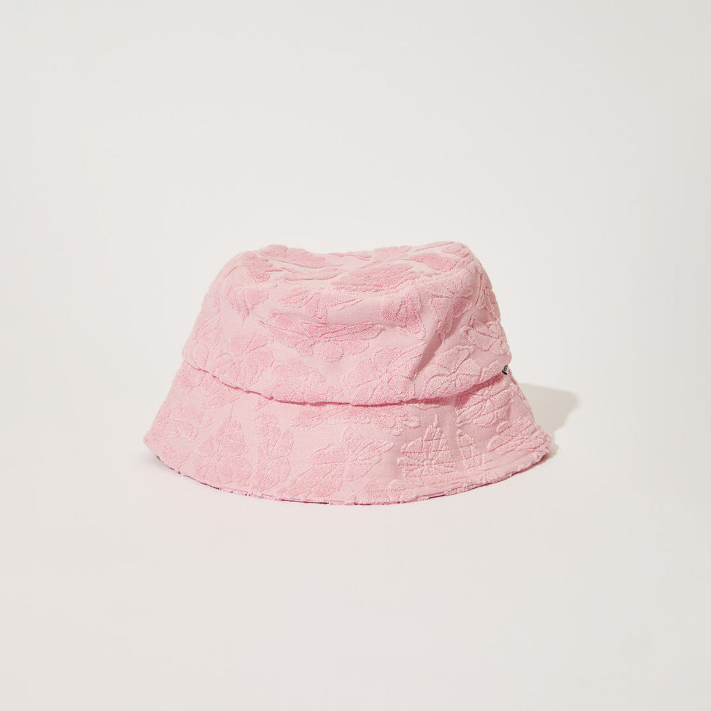 AFENDS Unisex Rhye - Terry Bucket Hat - Powder Pink A225617-PWP-OS