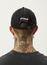 Afends Mens Core - Recycled Six Panel Cap - Black - Afends mens core   recycled six panel cap   black 