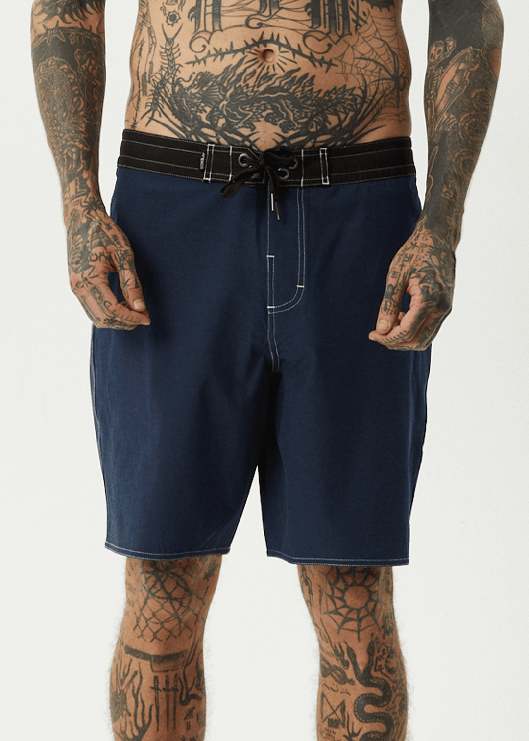 AFENDS Mens Surf Related - Fixed Waist Boardshorts 20" - Navy