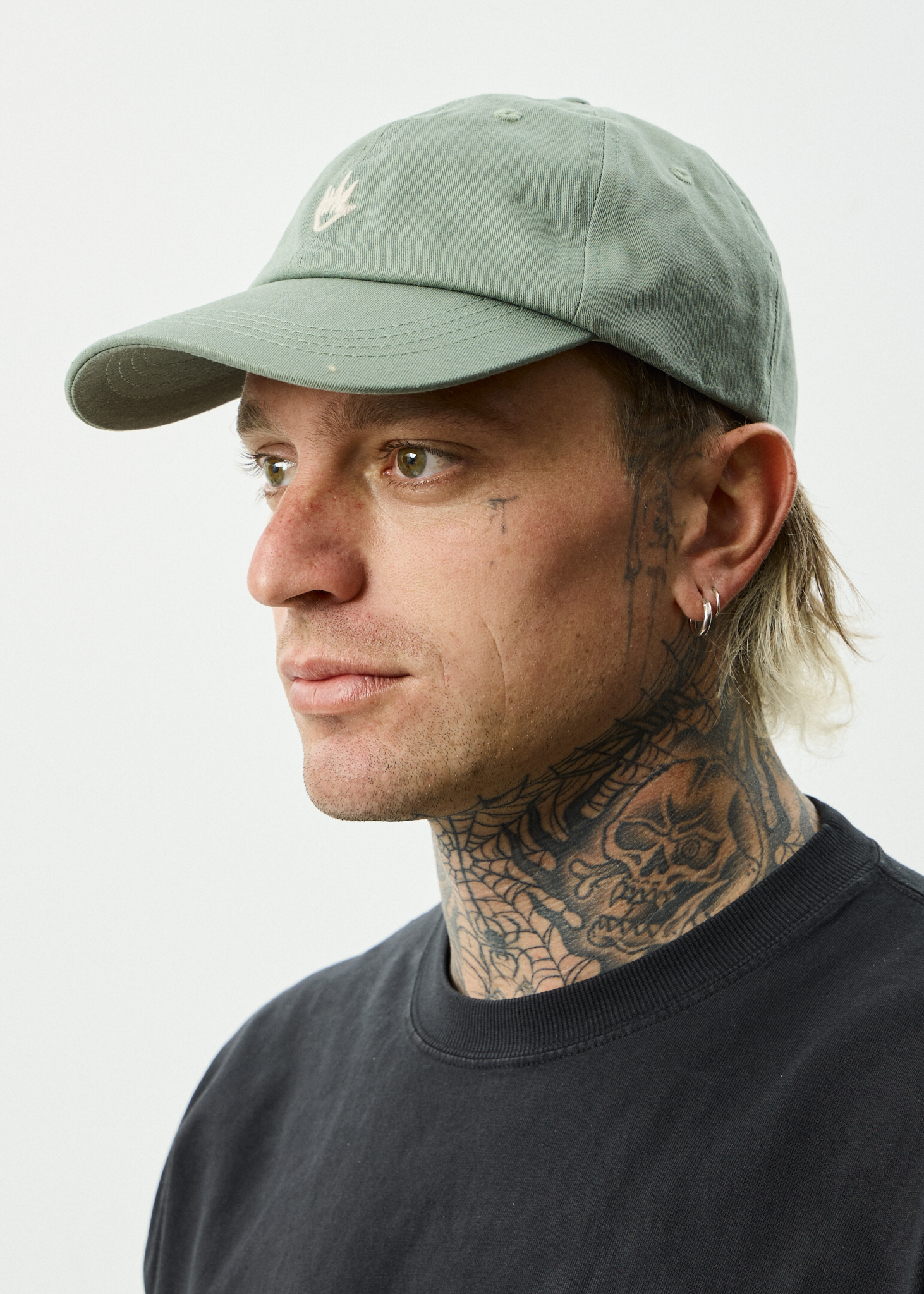 AFENDS Mens Core - Six Panel Cap - Oil Green