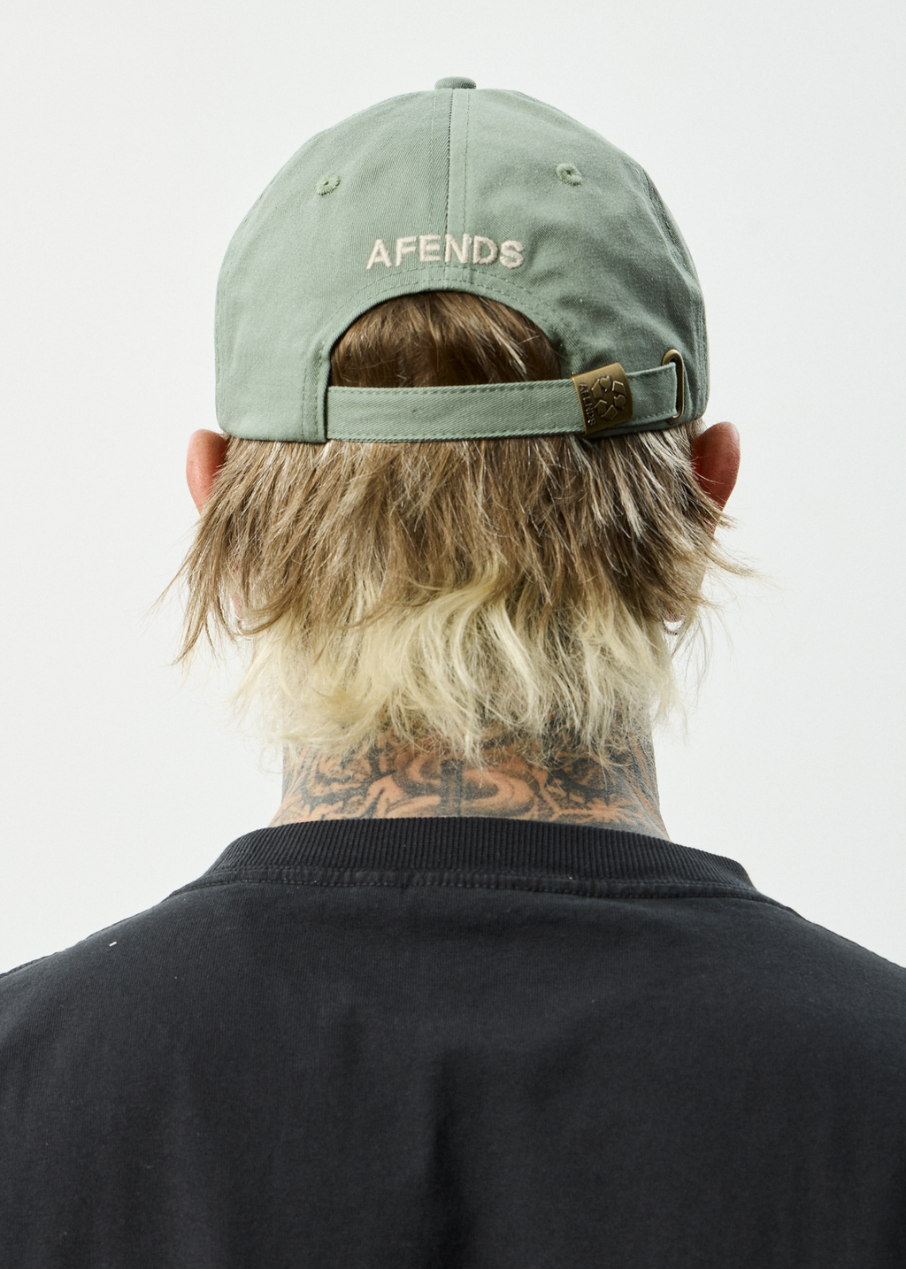 AFENDS Mens Core - Six Panel Cap - Oil Green