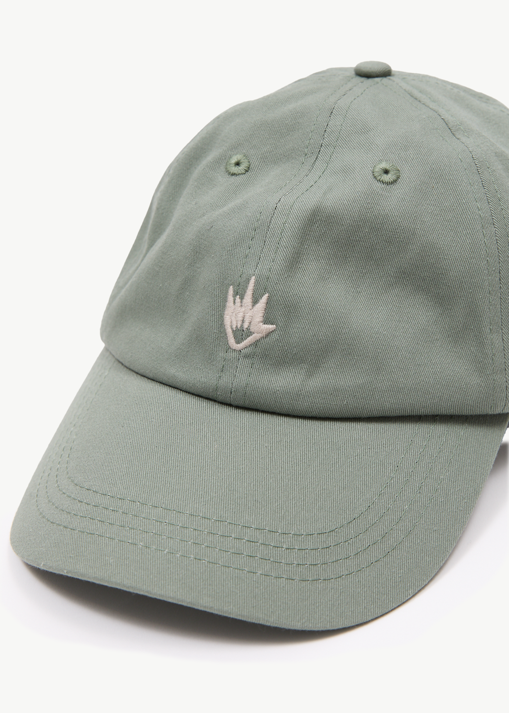 AFENDS Mens Core - Six Panel Cap - Oil Green