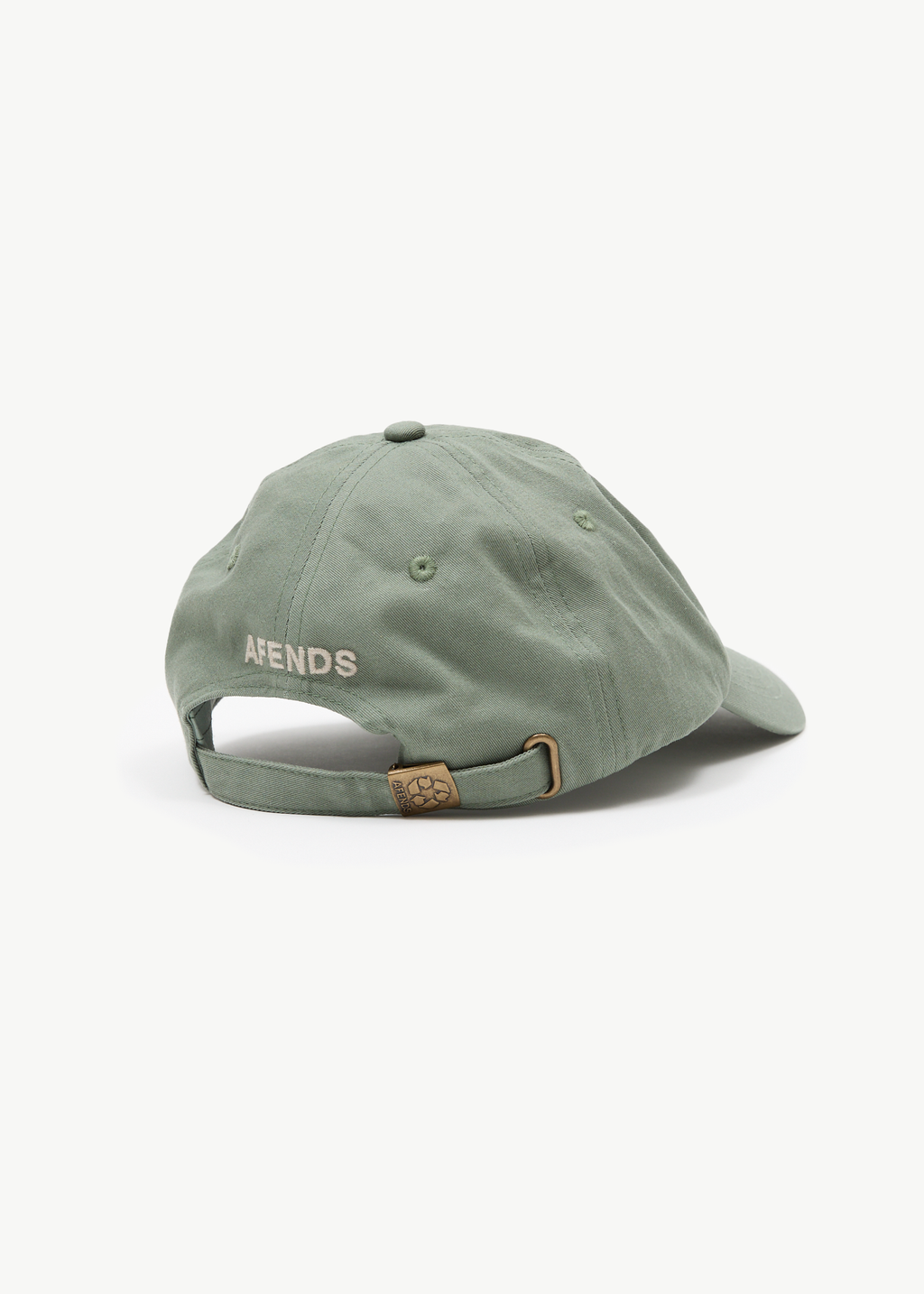 AFENDS Mens Core - Six Panel Cap - Oil Green