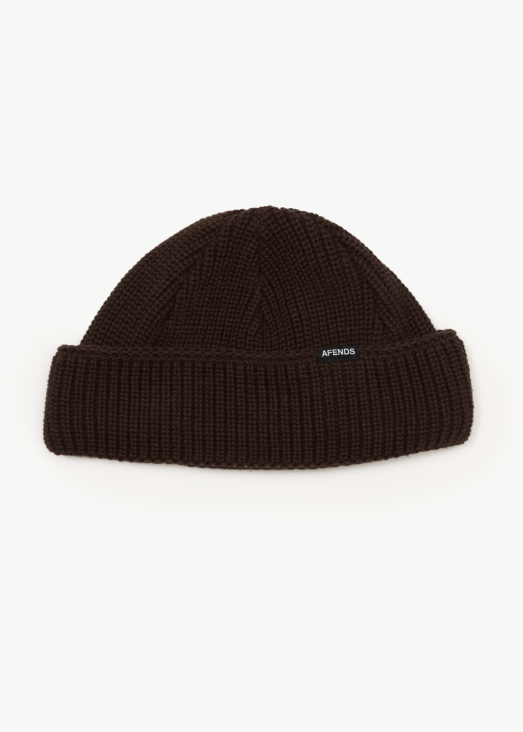 AFENDS Mens Thc - Hemp Wharfie Beanie - Coffee