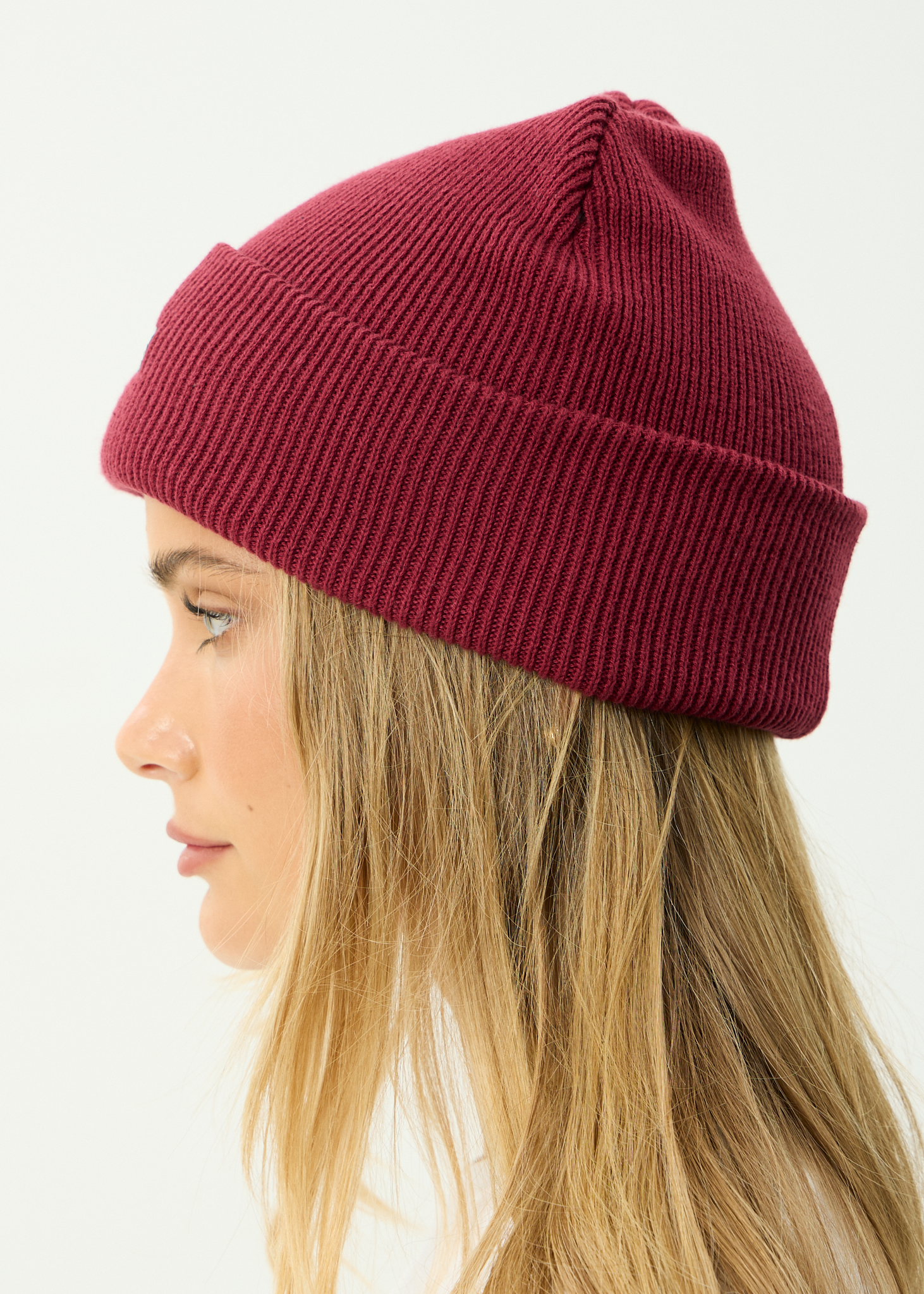 AFENDS Mens Hometown - Beanie - Burgundy