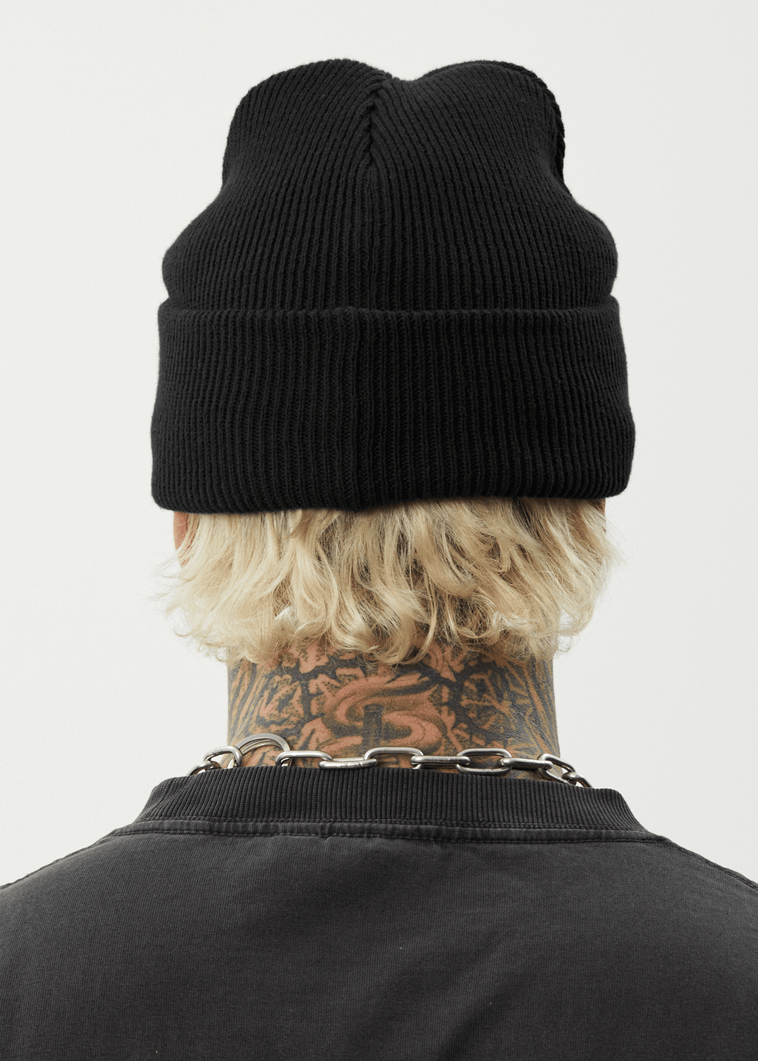 AFENDS Unisex Hometown - Knit Beanie - Black