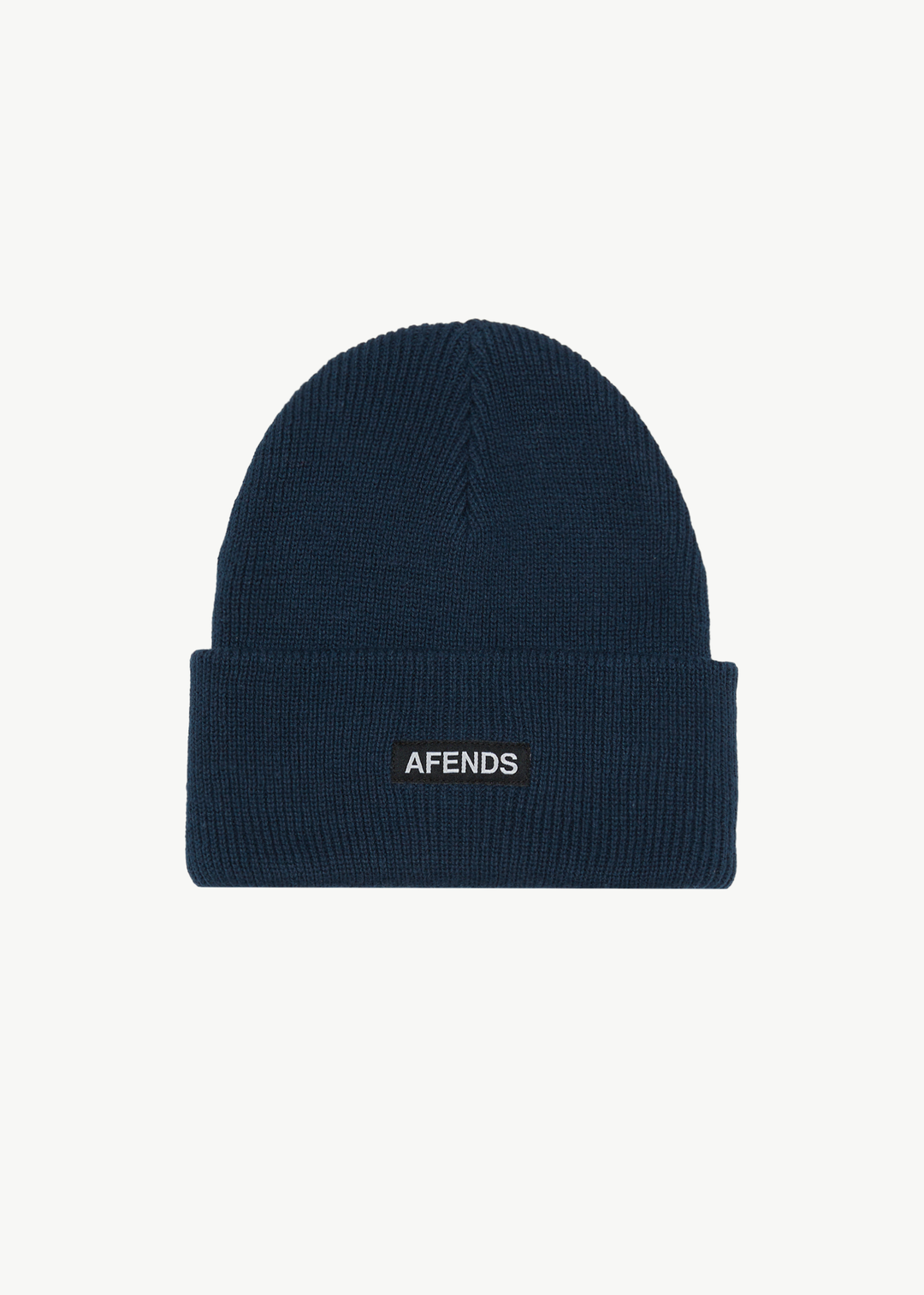 AFENDS Mens Hometown - Beanie - Navy 