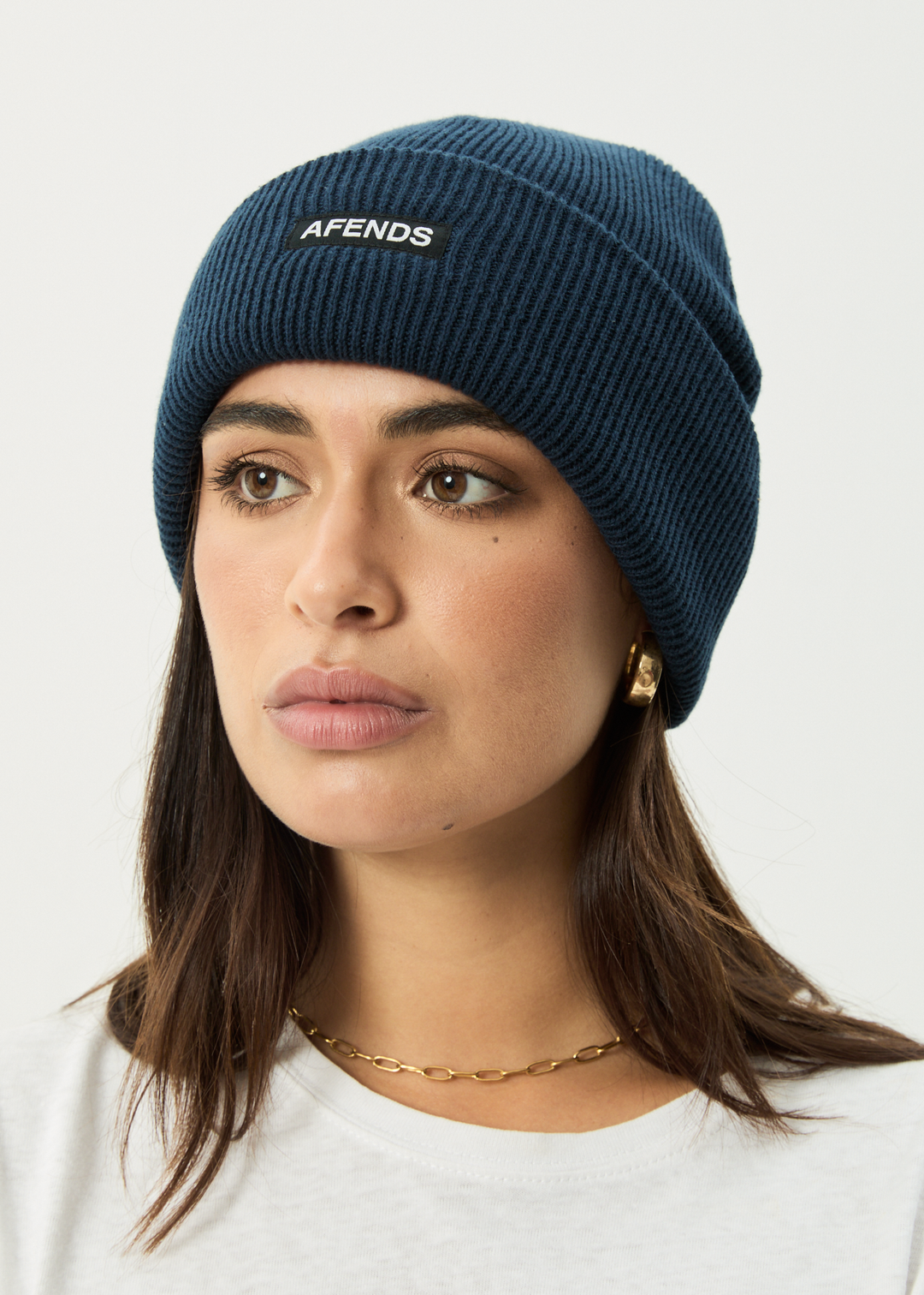 AFENDS Mens Hometown - Beanie - Navy