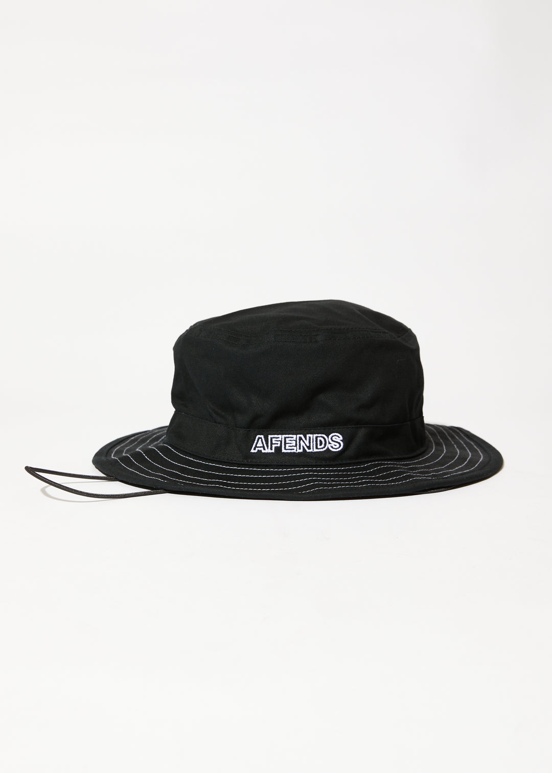 AFENDS Mens Outline - Bucket Hat - Black 