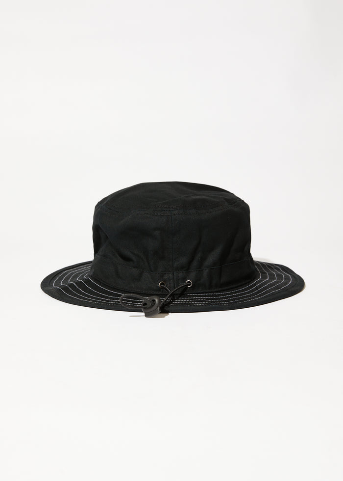 Afends Mens Outline - Recycled Bucket Hat - Black 