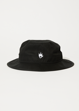 Afends Mens Flame - Recycled Bucket Hat - Black - Afends mens flame   recycled bucket hat   black 