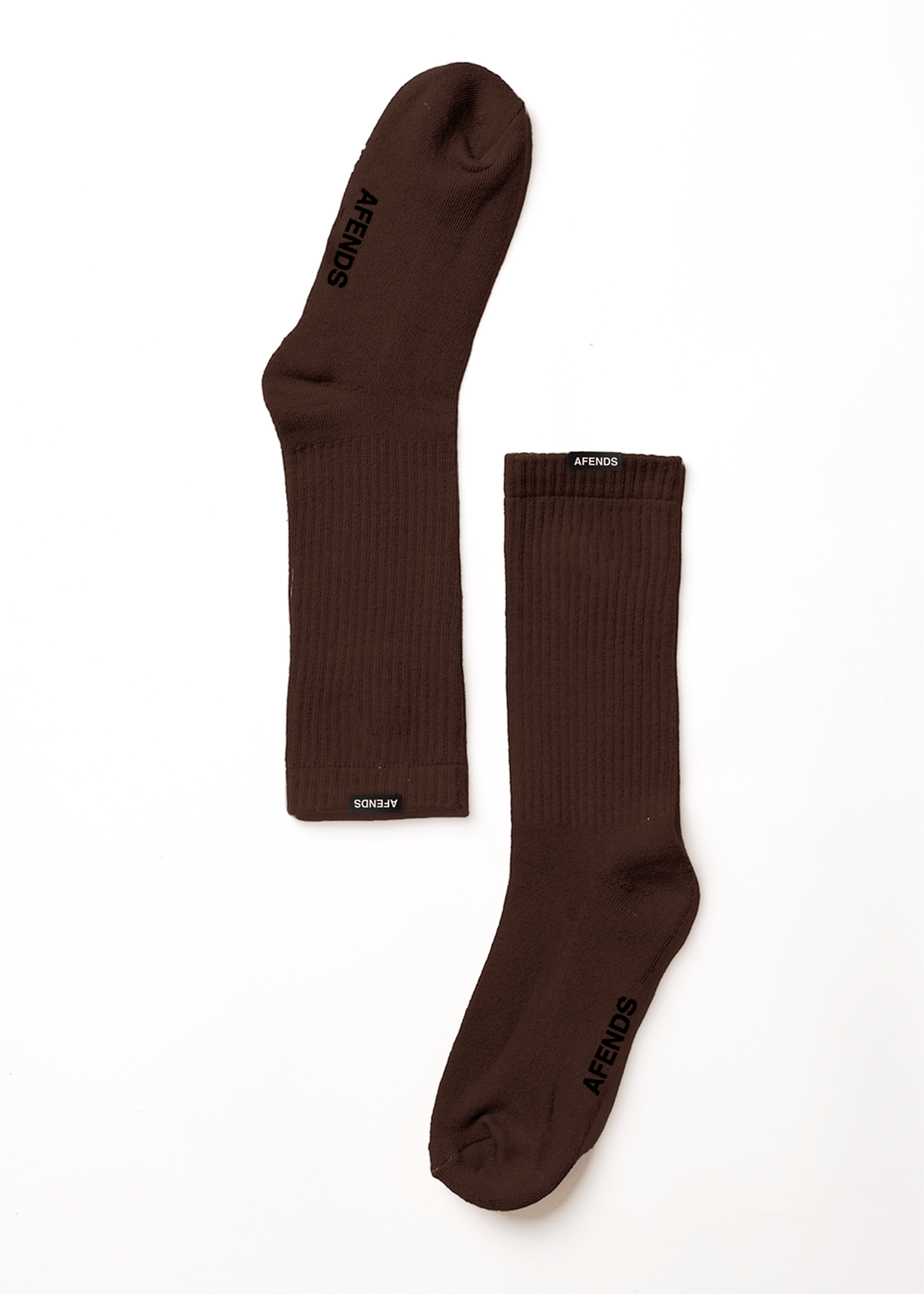 AFENDS Mens Everyday - Socks One Pack - Coffee