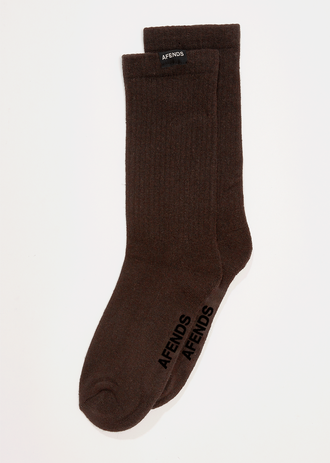 AFENDS Mens Everyday - Socks One Pack - Coffee