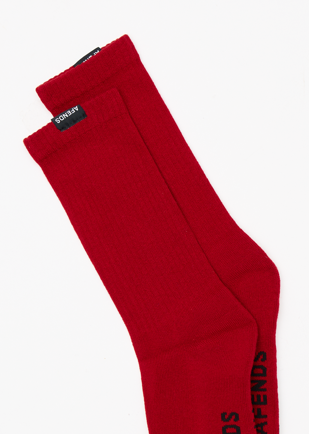 AFENDS Mens Everyday - Socks One Pack - Ketchup