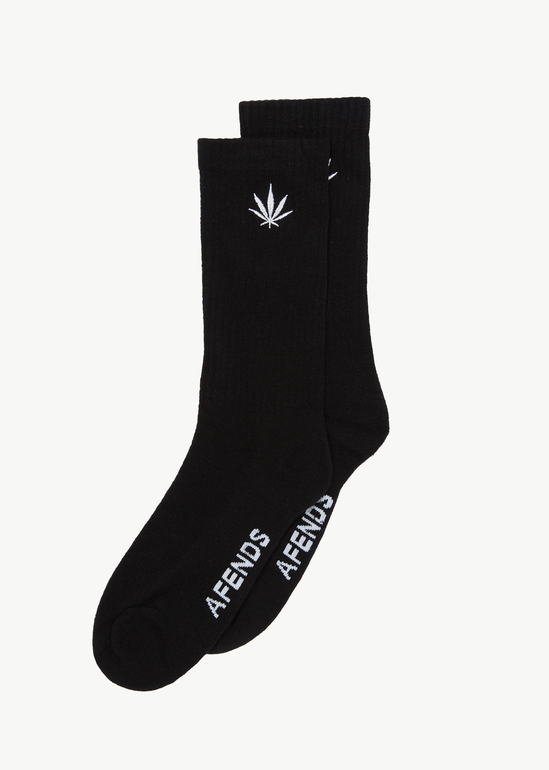 AFENDS Mens Happy - Socks One Pack - Black 