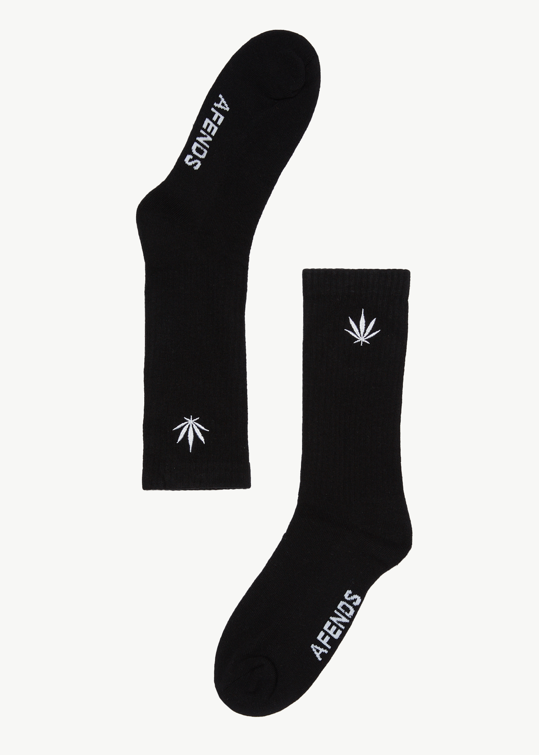 AFENDS Mens Happy - Socks One Pack - Black 