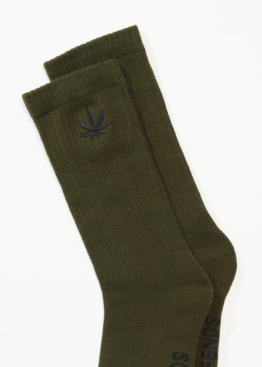 AFENDS Mens Happy - Socks One Pack - Military 