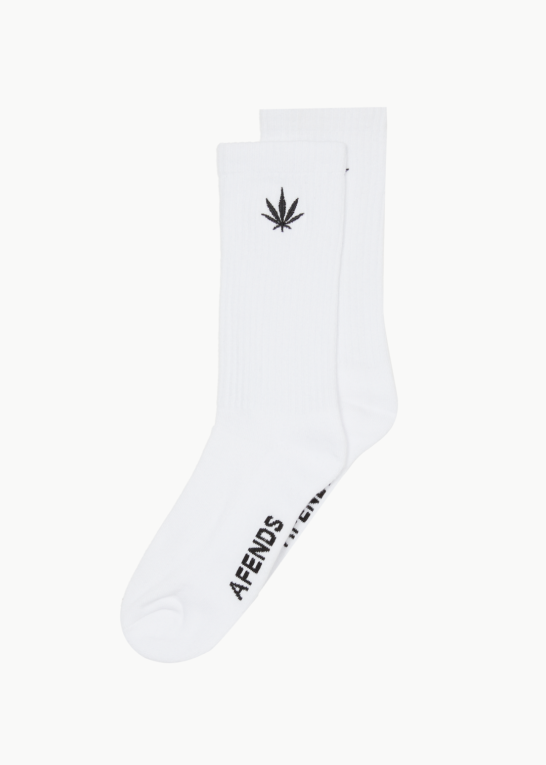 AFENDS Mens Happy - Socks One Pack - White 