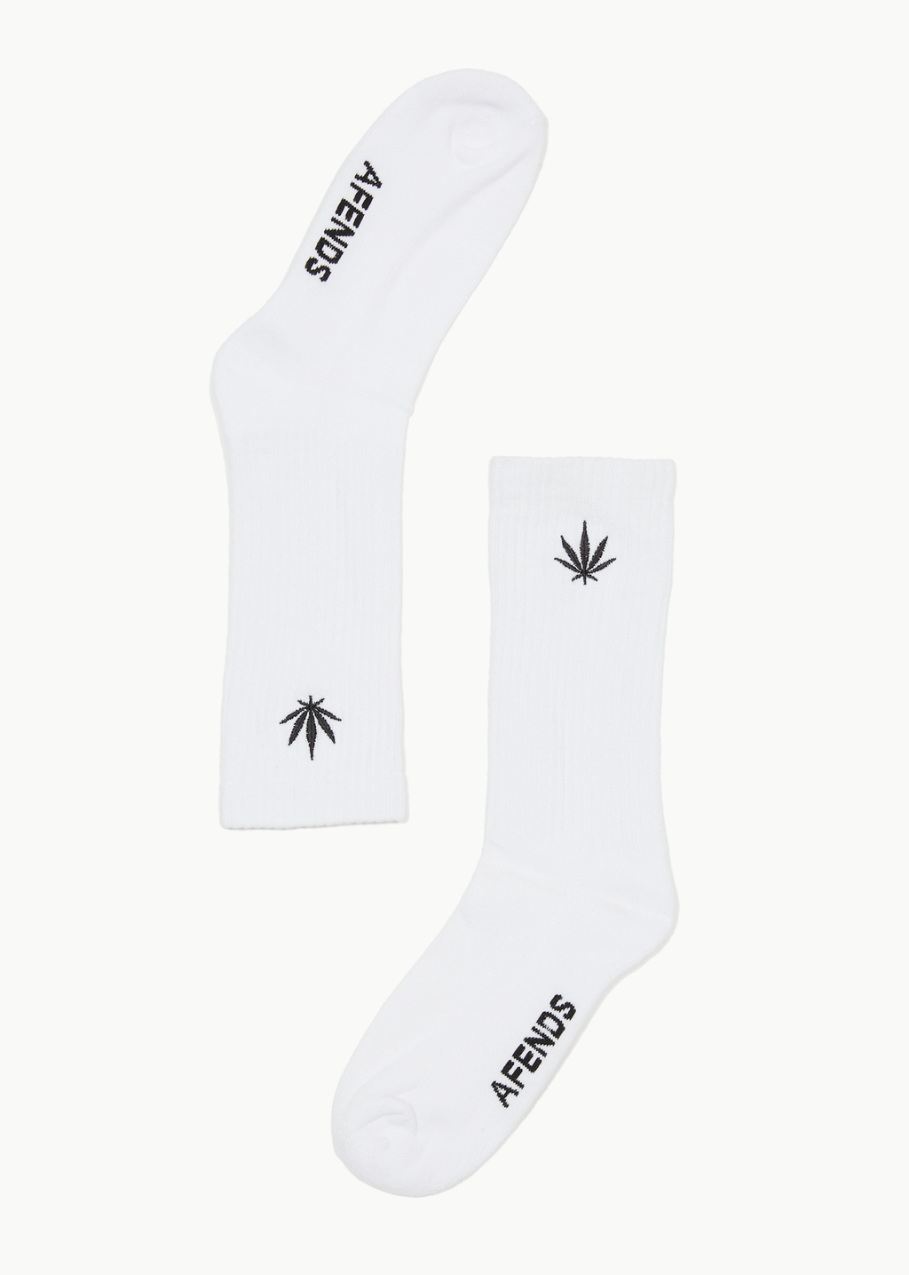 AFENDS Mens Happy - Socks One Pack - White