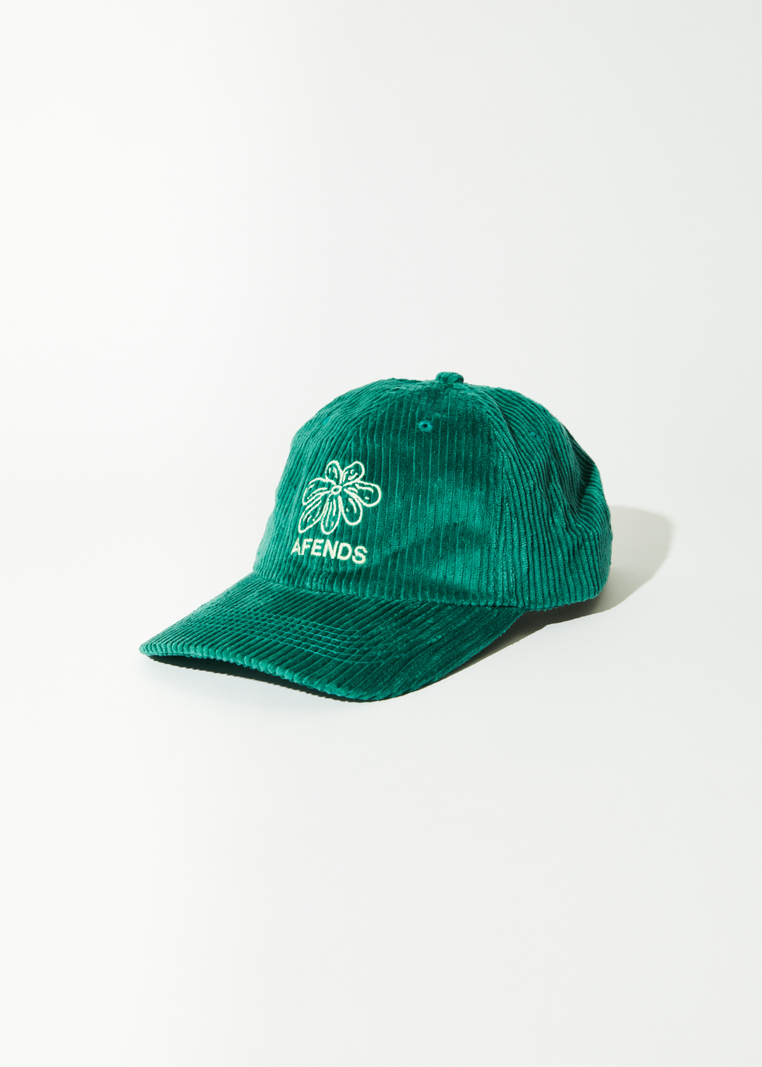 AFENDS Unisex Union - Corduroy Six Panel Cap - Emerald 