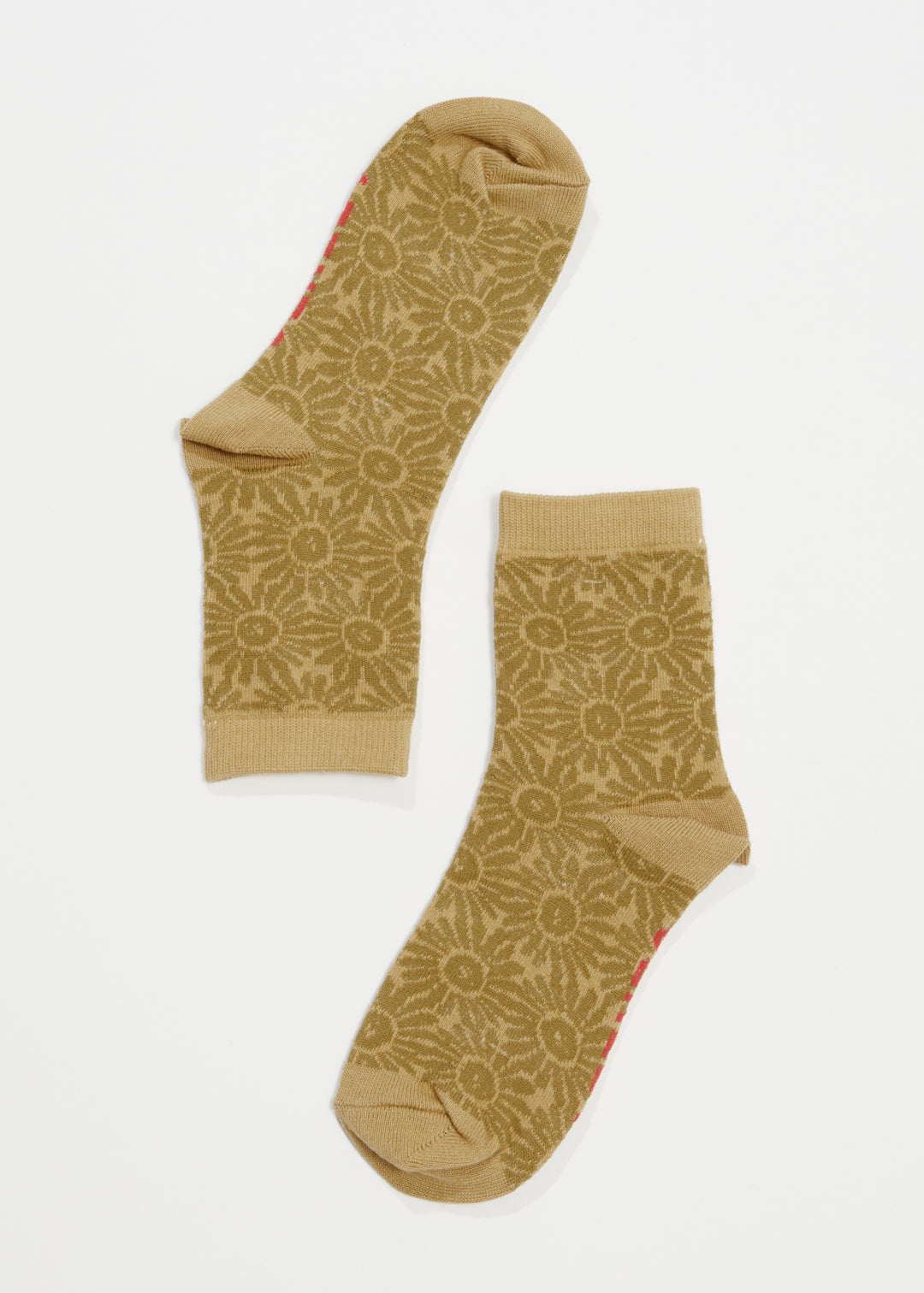 AFENDS Unisex Dandy - Crew Socks - Camel A233664-CML-OS