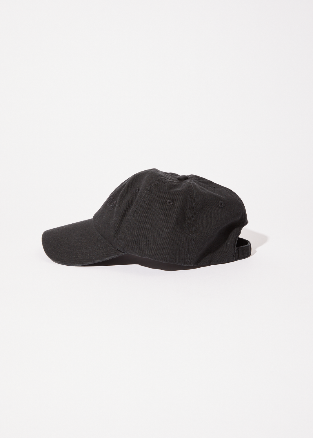 AFENDS Mens Questions - Six Panel Cap - Washed Black 