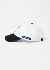 AFENDS Mens World - Six Panel Cap - White - Afends mens world   six panel cap   white 