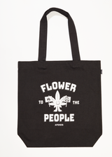 Afends Mens Flower -  Tote Bag - Black - Afends mens flower    tote bag   black 