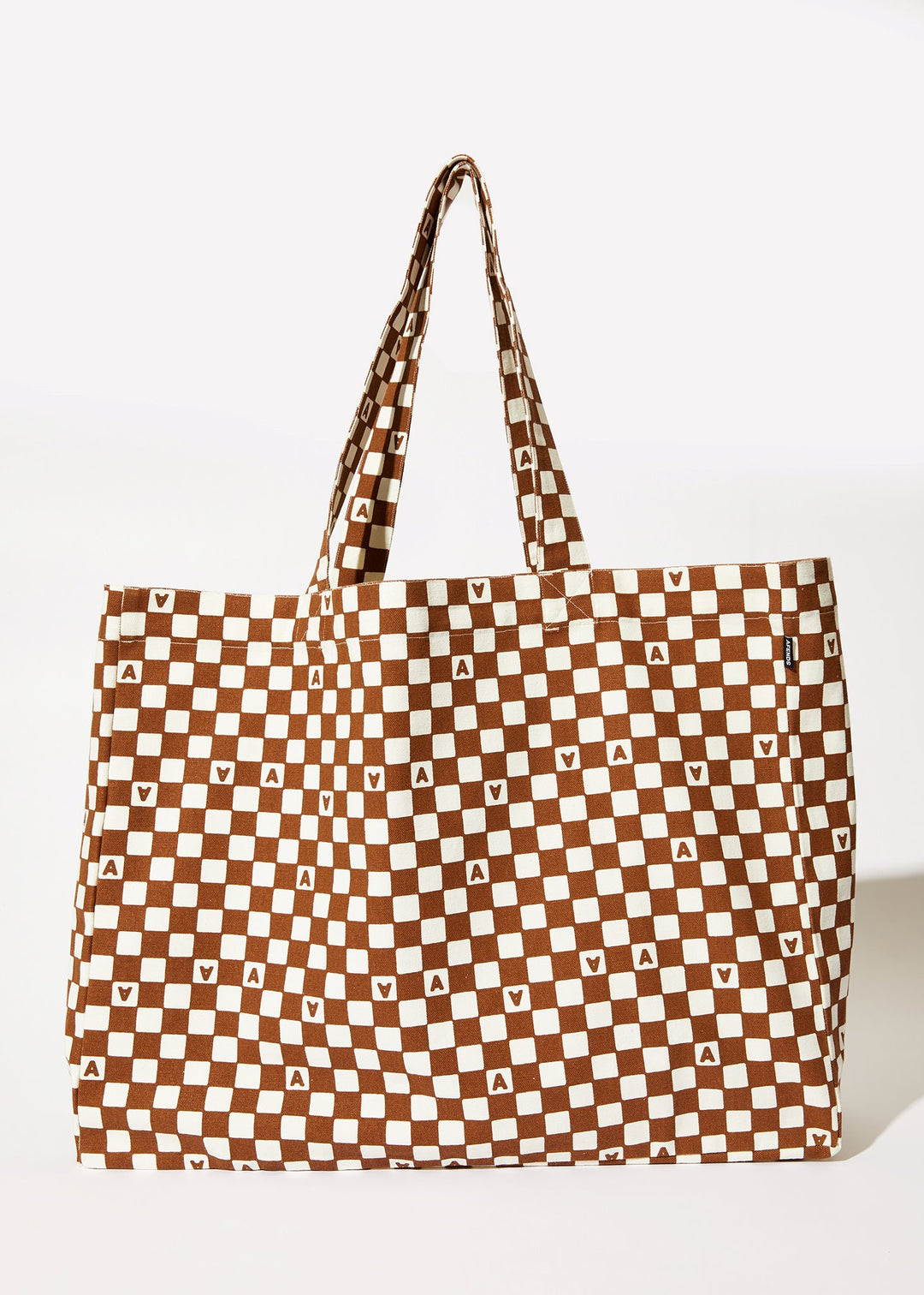 AFENDS Mens Maia - Unisex Tote Bag - Toffee 