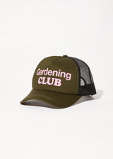 Afends Womens Gardening Club - Trucker Cap - Military - Afends womens gardening club   trucker cap   military 