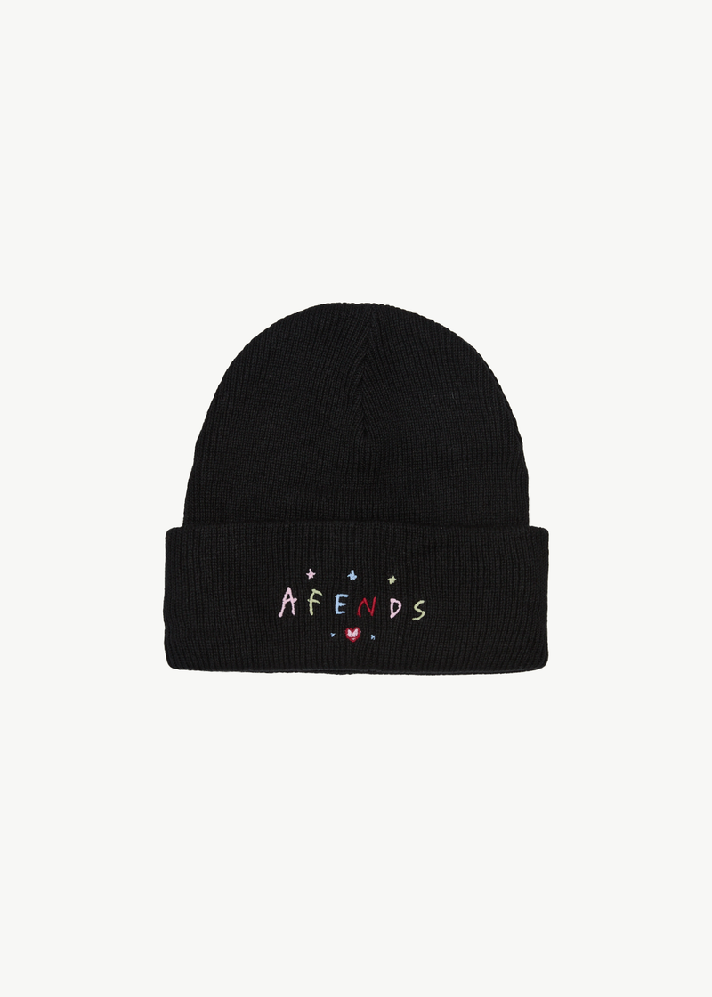 AFENDS Womens Funhouse - Knit Beanie - Black