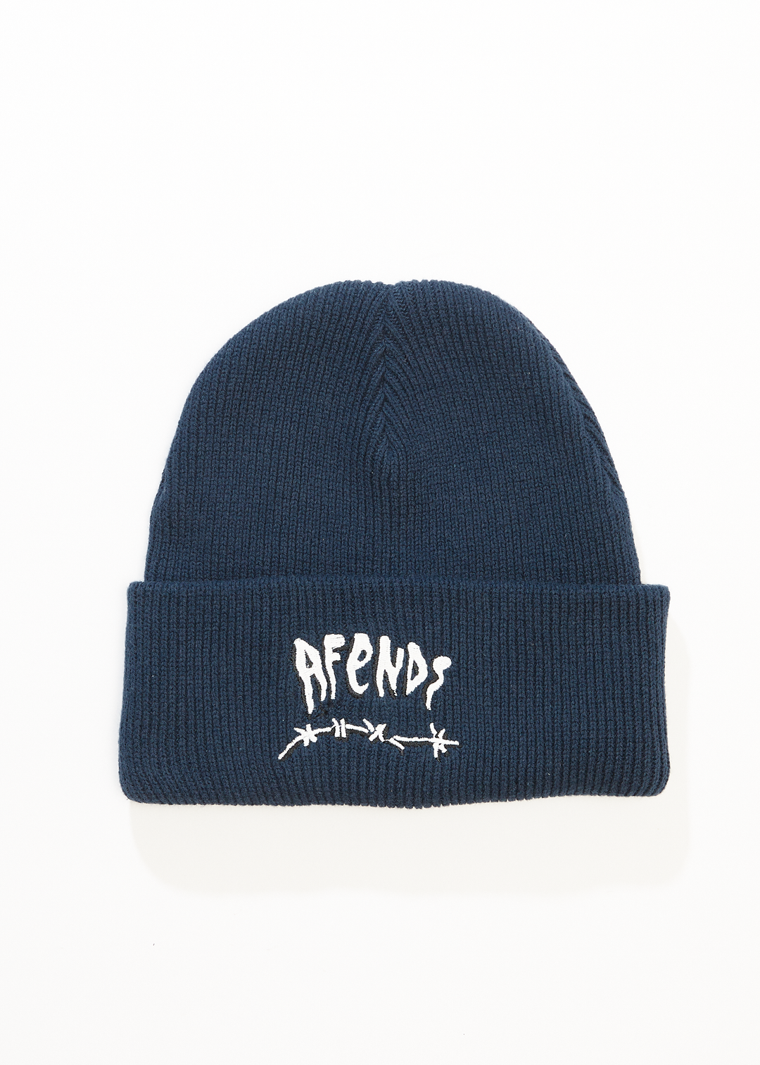 AFENDS Mens Barbwire - Beanie - Navy 