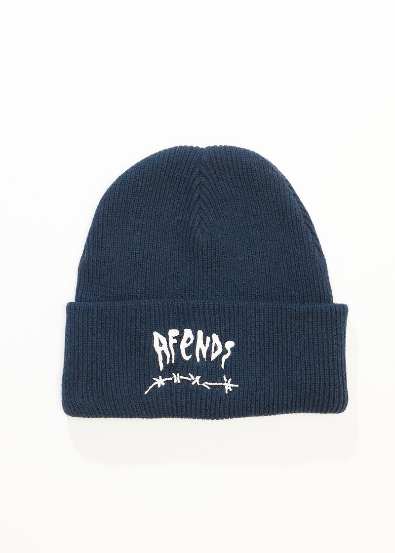 Afends Mens Barbwire - Beanie - Navy